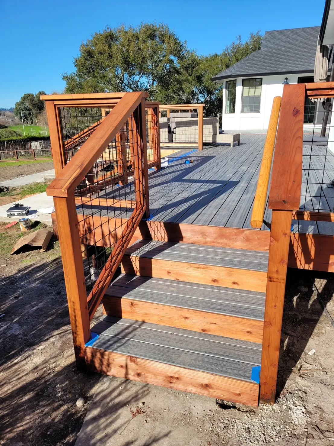 Deck Construction work by Rising Starr Construction